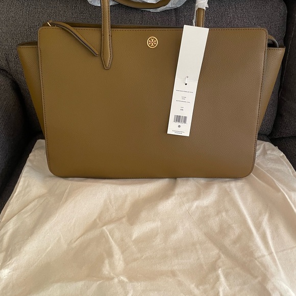 Tory Burch Brown Tote Bag - Picture 1 of 9